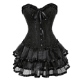 thumbnail image 5 of corsets Aguichant Grande Taille corset burlesque et Ensemble Jupe tutu Mode Victorienne, 5 of 5