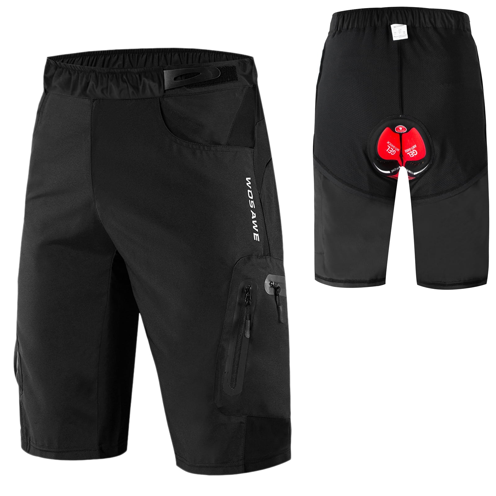 Baggy bike shorts with padding sale