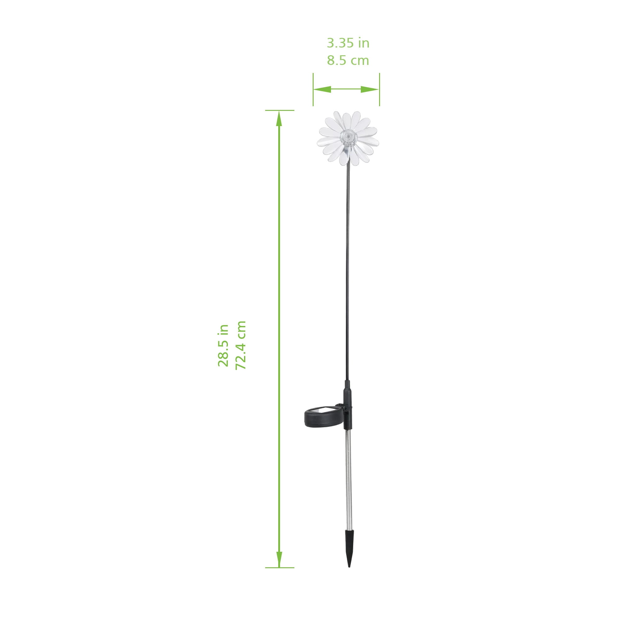Mainstays Solar Powered Color Changing LED Flower Acrylic Stake Light