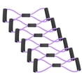 thumbnail image 1 of M Buder Banda de Resistencia Figura 8 Cuerda de Tracción Yoga TPE (6 Piezas Morado), 1 of 9