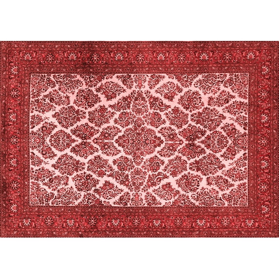 Ahgly Company Indoor Rectangle Persian Red Traditional Area Rugs, 7' x 9'