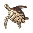 thumbnail image 1 of Mini escultura de tortuga marina de latón, recuerdo en miniatura para mascotas, artesanías de terrario DIY bonitas para dormitorio, hogar u oficina,, 1 of 8