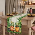 thumbnail image 2 of Table Runners 72 Inches Long Dress Scarves, St. Patrick's Day Farmhouse Kitchen Table Runner, Coffee Tablerunners, Green Lucky Shamrocks Harp Beer Retro Rustic 14x72 Inch, 2 of 9