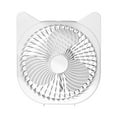 thumbnail image 2 of SATRINO USB Fan, Strong Wind Ultra Quiet Small Desk Fan 3 Speeds Adjustable USB-C Corded Powered Personal Fan for Home Office Desktop White, 2 of 8