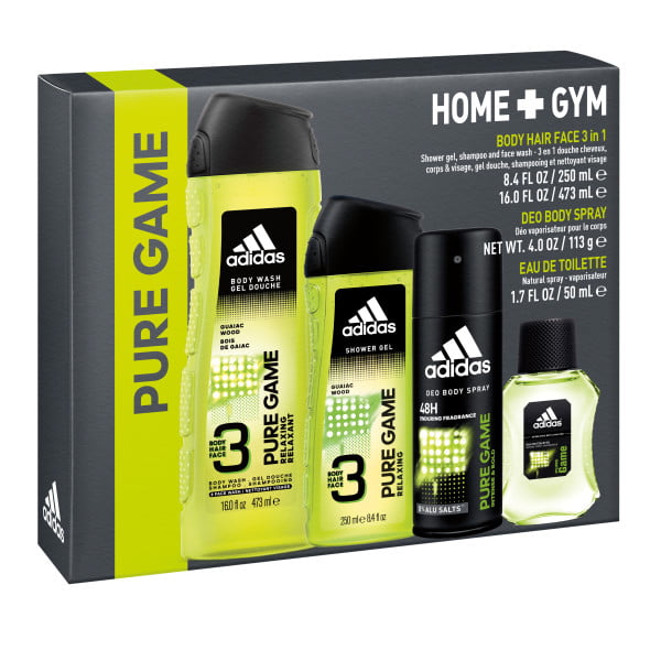 Rook spade Preek Adidas Pure Game Cologne Gift Set for Men, 4 Pieces - Walmart.com