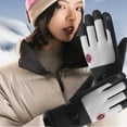 thumbnail image 3 of Waterproof Ski Gloves for Men & Women - 3M Thinsulate Insulated Winter Gloves - Touchscreen Compatible Gloves for Skiing, Snowboarding & Outdoor Activities, 3 of 5