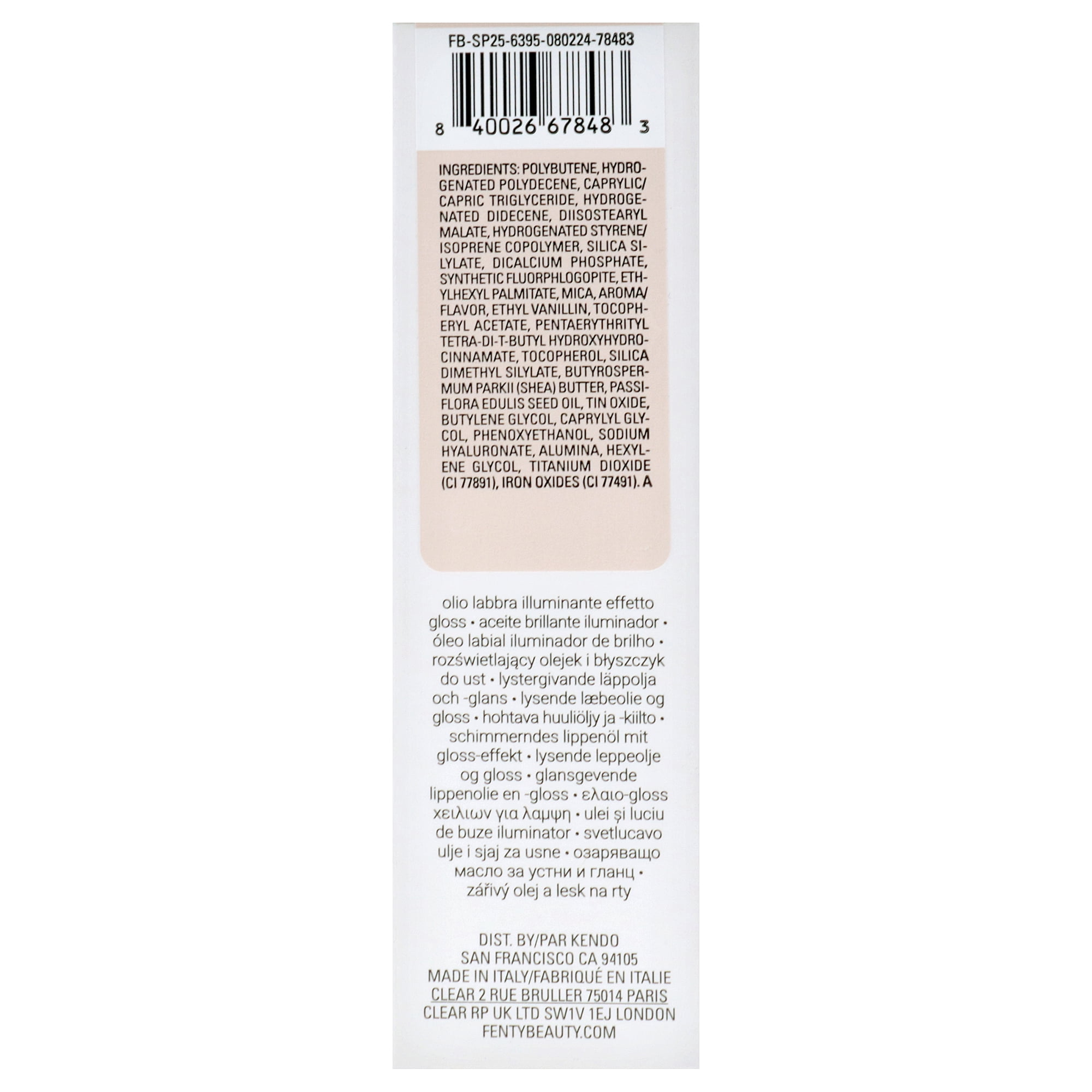 Gloss Bomb Luminizing Lip Oil N Gloss - 07 Superfine Suga by Fenty Beauty for Women - 0.3 oz Lip Gloss