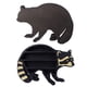 thumbnail image 5 of Estante de Cristal de Animales, Estante de Pantalla de Cristal 13.8 Pulgadas de LARGO 9.1 Pulgadas de 3 Niveles Diseño de Mapache para Oficina, 5 of 7