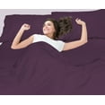 thumbnail image 6 of Hearth & Harbor 5-Piece 1800 Thread Count Eggplant Solid Print Microfiber Bed Sheet Set, Twin-XL, 6 of 7