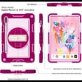 thumbnail image 2 of for Samsung Galaxy Tab S10 Plus 2024/S9 Plus 2023/S8 Plus 2022/S7 FE 2021/S7 Plus 2020 12.4 Inch,360 Kickstand Handle Wrist Strap Armor Heavy Duty Rugged Cover + Adjustable Shoulder Strap,Rose+Pink, 2 of 7