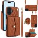 thumbnail image 1 of iPhone 16 RFID Para Que Bloquea la Funda Protectora para Billetera, Funda Tapa Magnética, Bolsillo con Ranuras para Múltiples Tarjetas con Correa para el Hombro y Correa para la Muñeca Desmontables, 1 of 8