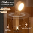 thumbnail image 3 of Plástico Noche Luz Handy USB Cargando Punch-Sin Autoadhesivo Autoadhesivo Lámpara Girótica Interior Cocina Escalera Luz de inodoro Herramienta Tipo 1 Luz cálida Methold HA028255-02B, 3 of 7