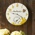 thumbnail image 4 of Taylor Precision Products 14-inch Bee Kind Clock with Thermometer, 4 of 8