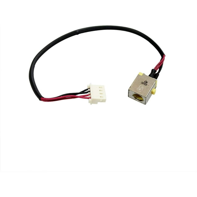 AC DC Jack Power Plug in Charging Port Connector Socket with Wire Cable ...