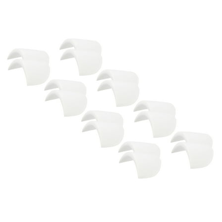 8 Pairs Shoulder Pads, Costume Shoulder Pads Sponge Pads Covered Thick Gauze for Women Clothing Men Blazer Suit, White,S