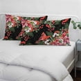 thumbnail image 3 of Cardinal Bird Pillow Covers, Linen Long Throw Pillow Case, Winter Poinsettia Pine Cones Berry Black Holiday Pillow Protector Decorative Cushion Cover for Living Room/Bedroom 20" x 26", 3 of 8