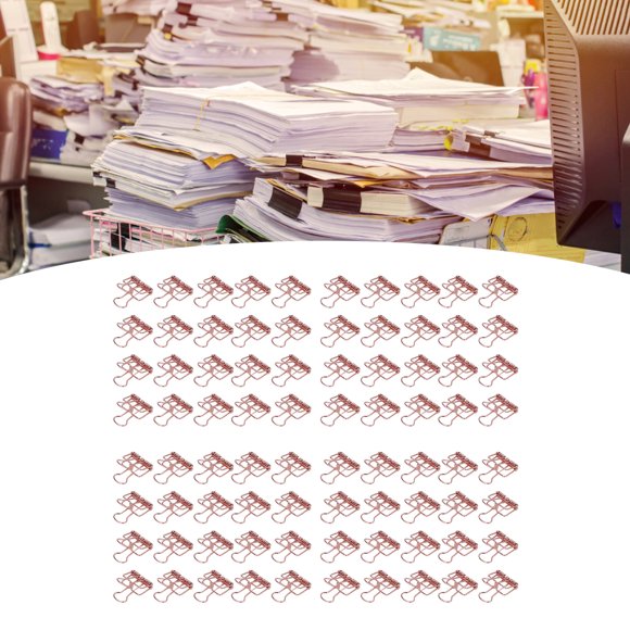 80 Pcs Petites Pinces en Métal, Pinces à Queue Creuses à Force de Serrage Forte, Pinces en Papier Multi-Usage, Design Unique, Matériau en Métal Robuste
