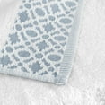thumbnail image 6 of Market & Place Turkish Cotton Jacquard 6-Piece Hand Towel Set, White/Blue, 6 of 6