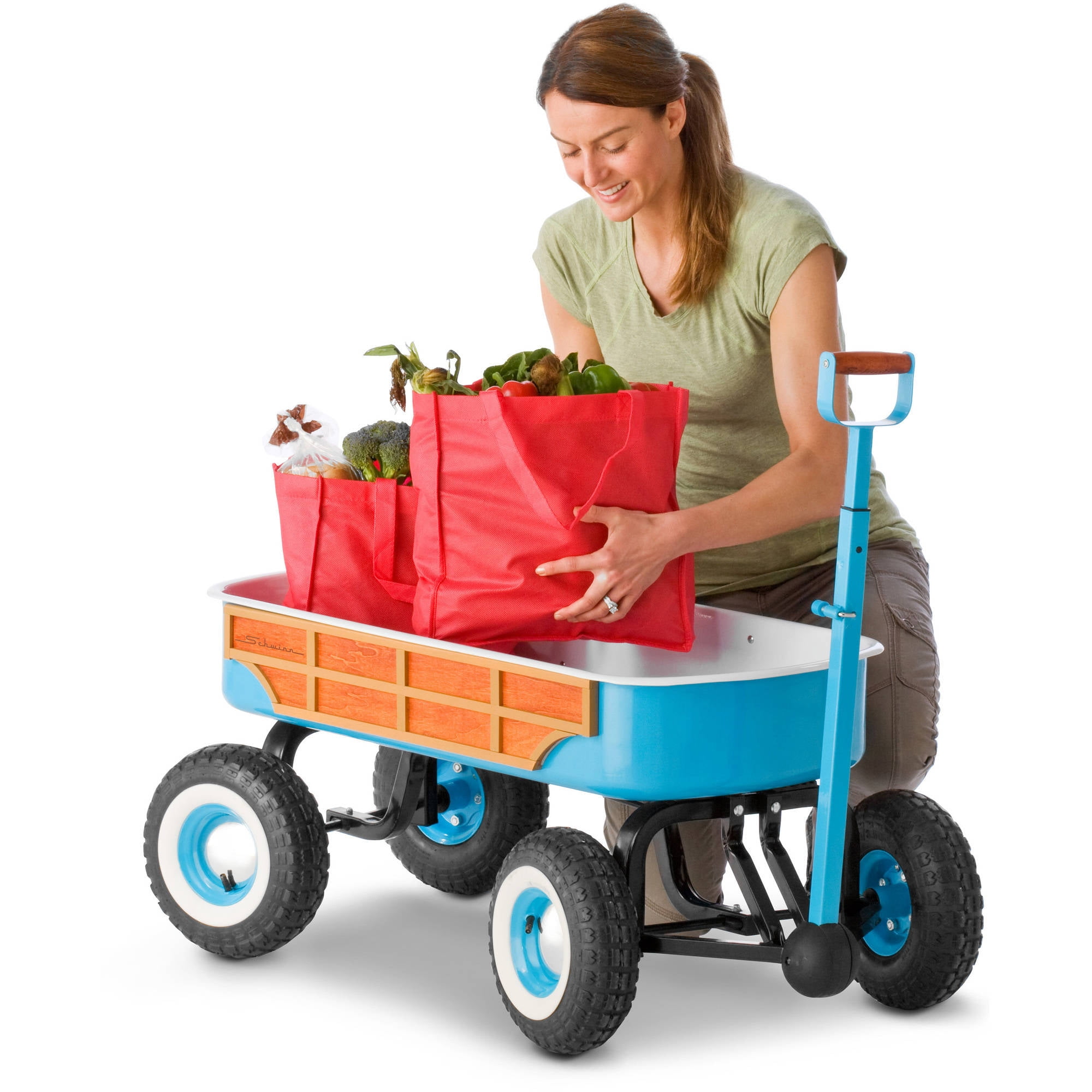 schwinn quad steer woody wagon