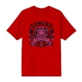 thumbnail image 3 of Demure University Adult Red Crew Neck Short Sleeve Tee-Medium, 3 of 5