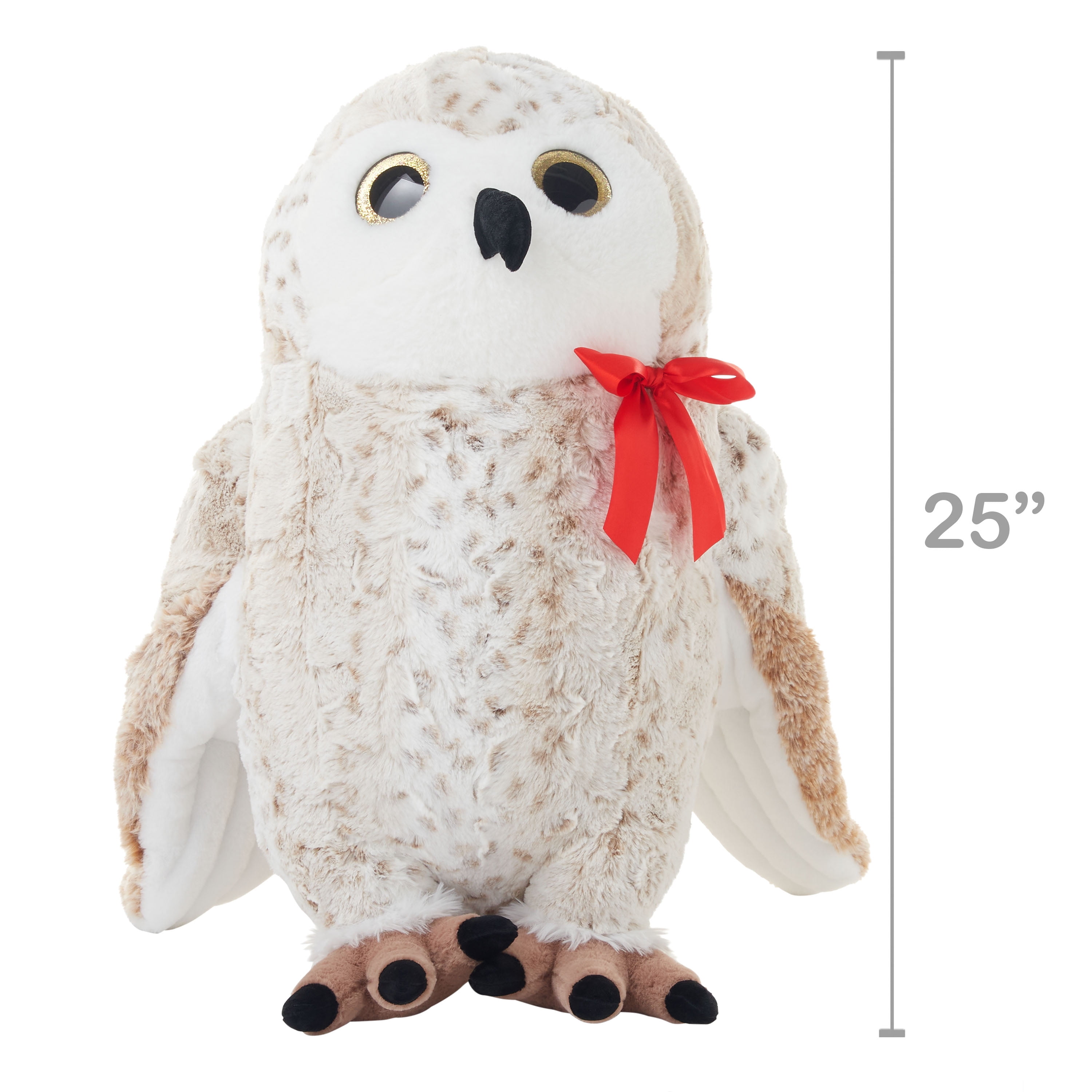 OWL Sitting Plush Stuffed Animal Cushion Learning Resources Miniature Toys