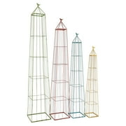 Benzara 55260 The Useful Set of 4 Metal Garden Trellis