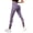 Purple, variant on Women's Stylish Striped Splicing Yoga Pants High Waist Lifting Workout Casual Seamless Yoga Leggings Ladies Indoor/Outdoor Running Sports Leisure Wear Black S
