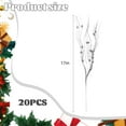thumbnail image 6 of Christmas Picks Floral Picks Berry Picks Glitter Twigs Decor for Christmas Tree Wreath Garland Silver 20Pcs, 6 of 6