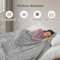 thumbnail image 4 of SUNNY HEAT Heated Electric Blanket Throw Size 50''60''-Faux Fur Material Electric Blanket, 4 Heat Levels, 3 Hours Auto Off, Light Grey, 4 of 6