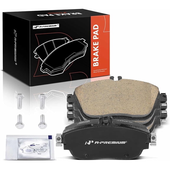 A-Premium Front Ceramic Disc Brake Pads Set Compatible with Mercedes-Benz CLA250 2014-2017 GLA250 2015-2020 B250 2013-2017 B250e 2016-2017 B Electric Drive 2014-2015 & Infiniti QX30 4 Pcs