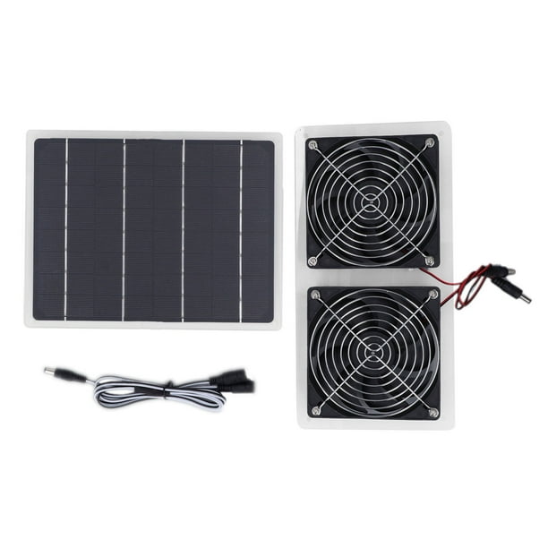 Solar Powered Fan, Solar Panel Powered Fan 2 Fans For Car