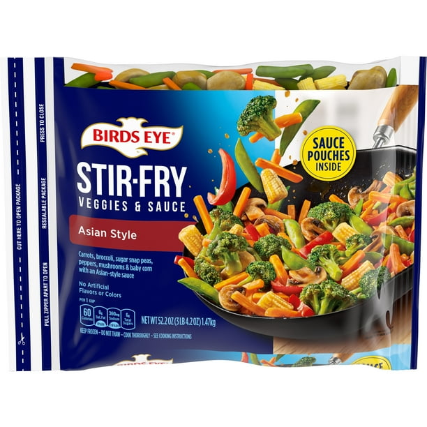 Birds Eye Asian Stir Fry Frozen Vegetables with Sauce, 52.2 oz