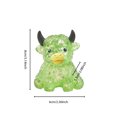 thumbnail image 3 of Soft Stress Sensory ,Soft Slow Rising squeezing Stress decrease ,Cute Cattle with Big Horns Border Toy Slow(Light Green), 3 of 4