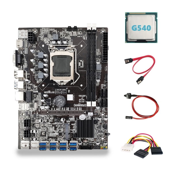 B75 Minería Motor de placa base LGA 1155 PCB Motor de placa base 16 g Accesorios de capacidad máxima con equipos mineros de alambre de conmutación Inevent EL022859-00B