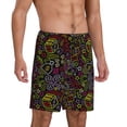 thumbnail image 6 of Mens Pajama Shorts, Casino Icons Sleep Shorts Men Pajama Bottoms Lounge PJ Shorts with Pockets, 6 of 6