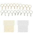 thumbnail image 2 of Split Keychain Rings, 220Pcs Iron DIY Keychain Rings Letters Pendant Rings  for Family for Home, 2 of 8