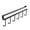 Black, variant on JJYY 1PC/2Pcs Kitchen Cabinets Ceiling Storage Hook - 6-Hook Desk Cabinet Organizer, Space-Saving Hanging Rack for Kitchen Utensils and Tools, Ideal for Efficient Kitchen Organization