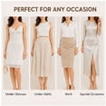 thumbnail image 7 of APEXFWDT 2 Pack Women's Half Slips for Under Dresses, Lace Trim Anti-Chafing Underskirt, Lightweight Non-Cling Above Knee Slip Dress Liners, 7 of 7