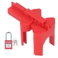 thumbnail image 2 of Cerradura de seguridad juego de cerradura de seguridad con bloqueo de válvula de bola ajustable en ancho de 38 mm para uso industrial ANGGREK Otros, 2 of 8