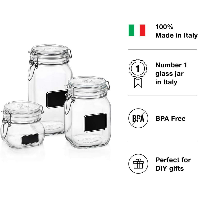 High Quality Cookie Jar 75.½ Ounce Glass Jar (2 Pack) With Plastic  Air-tight Sealed Screw-on Lid 2 Ways Display for Candies, Pretzels, Dry  Food, Flour, Sugar, Jelly Bean Jar Canister, Clear 