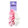 CLAIRES SCRUNCHIE 2ON TIE DYE PINK/WHITE