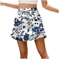 thumbnail image 2 of Noric Women's Spring Summer Mini Skirt Floral Print A-Line Slim Fit High Waisted Casual Zipper Fashion 2026, 2 of 7
