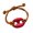 Red, variant on Fashionable Pigs Nose Resin With Customizable Fit Stretchable Trendy Bangle Accessory Ideal For Gifts