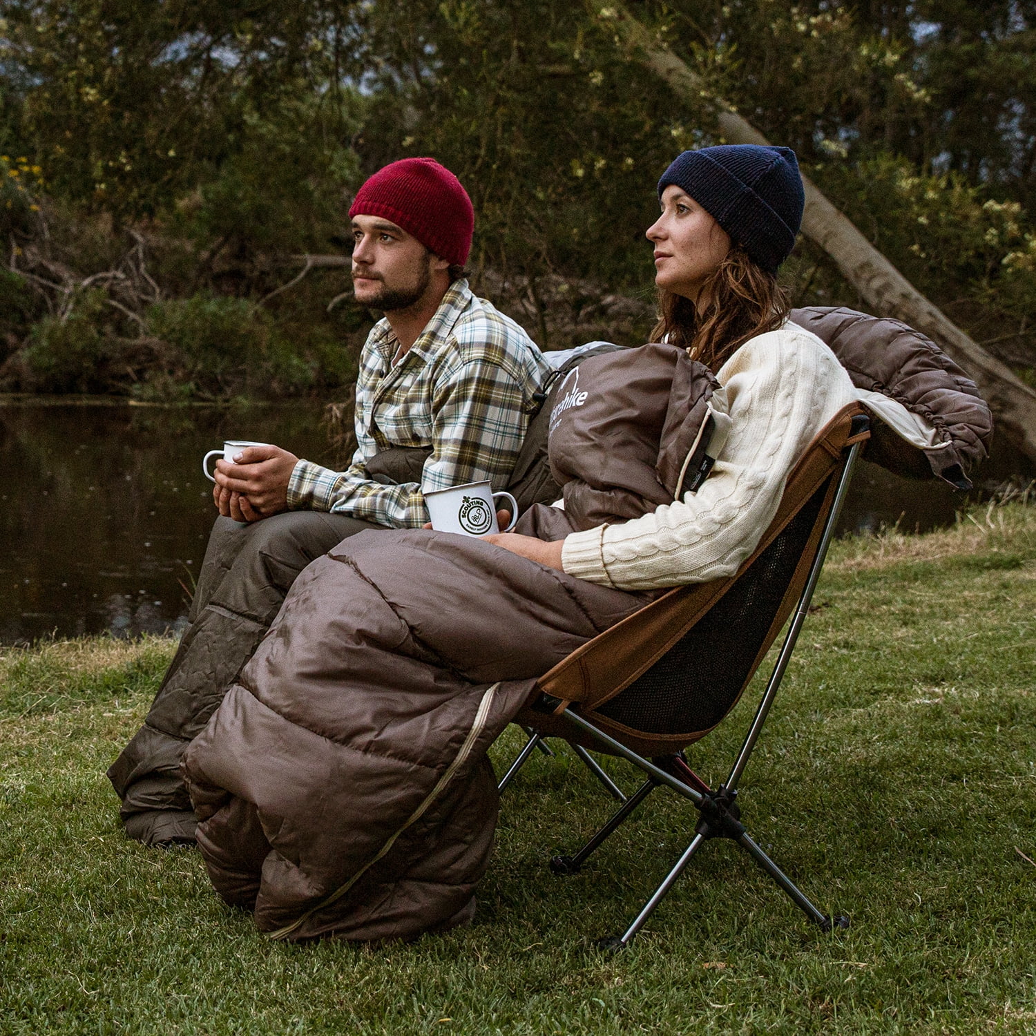Naturehike, Sleeping Bag, U Series Envelope Cotton Sleeping Bag with Hood, Lightweight Rectangular Sleeping Bag for Adults, For Camping/Hiking/Backpacking/Travel/Home