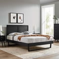 thumbnail image 1 of Modway Marlee King Wood Platform Bed with Angular Frame in Black, 1 of 11