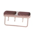 thumbnail image 2 of kkbbma under $5 Dual Compartment Soap Dish Sponge Holder with Hook for Bathroom Shower Kitchen Wall Mounted Shower Soap Holder, 2 of 6