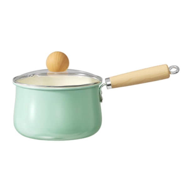 Olla para leche, cacerola con tapa, olla pequeña para cocinar, antiadherente, cacerola para leche, cacerola M