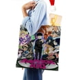 thumbnail image 4 of Mob Psycho Bolso de tela con estampado de lienzo para mujer, bolsa de compras reutilizable y estética, con cremallera interior, regalo para mujer,40*40cm., 4 of 6