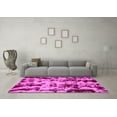 thumbnail image 3 of Ahgly Company Indoor Round Abstract Pink Modern Area Rugs, 8' Round, 3 of 4