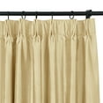 thumbnail image 3 of TWOPAGES 100% Dupioni Silk 52 W X 72 L Inch Pinch Pleated Drape Light Filtering Curtain for Bathroom, 1 Panel, Sand, 3 of 4
